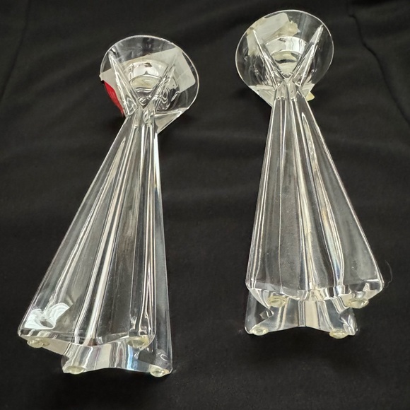 Never Used Mikasa Austria Crystal Candle Holders - Picture 2 of 8